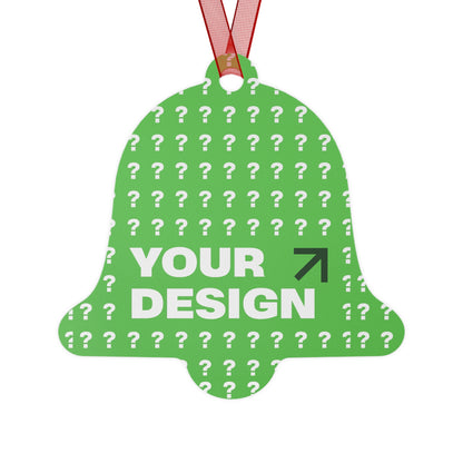 Custom Bell Ornaments for Personalized Celebrations, Holiday Decor, Unique Gifts, Personalized Ornaments, DIY Ornaments, Green Bell Design