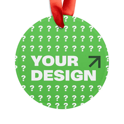 Personalized Acrylic Ornament with Ribbon, Custom Holiday Decoration, Gift for Christmas, Unique Baby Shower Keepsake, Fun Party Favor