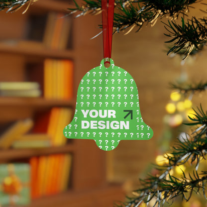 Custom Bell Ornaments for Personalized Celebrations, Holiday Decor, Unique Gifts, Personalized Ornaments, DIY Ornaments, Green Bell Design