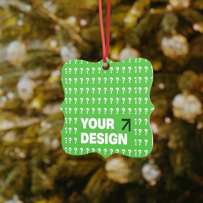 Personalized Aluminum Ornaments, Customized Holiday Decor, Unique Gift Ideas, Christmas Tree Ornaments, Custom Keepsakes
