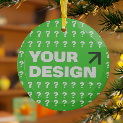 Customizable Glass Ornaments, Personalized Holiday Decor, Unique Gift Idea, Christmas Tree Ornaments, DIY Home Decoration
