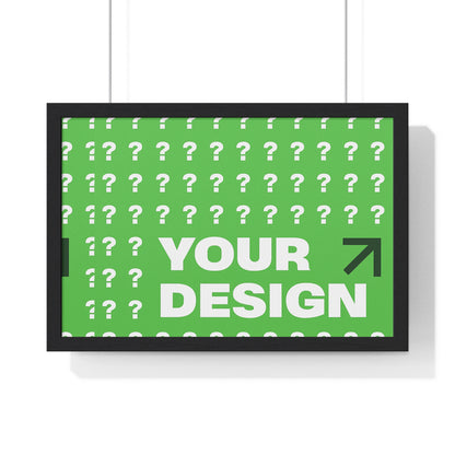 Personalized Horizontal Framed Poster – Custom Wall Art Gift for Home & Office | HolidayCustomGifts