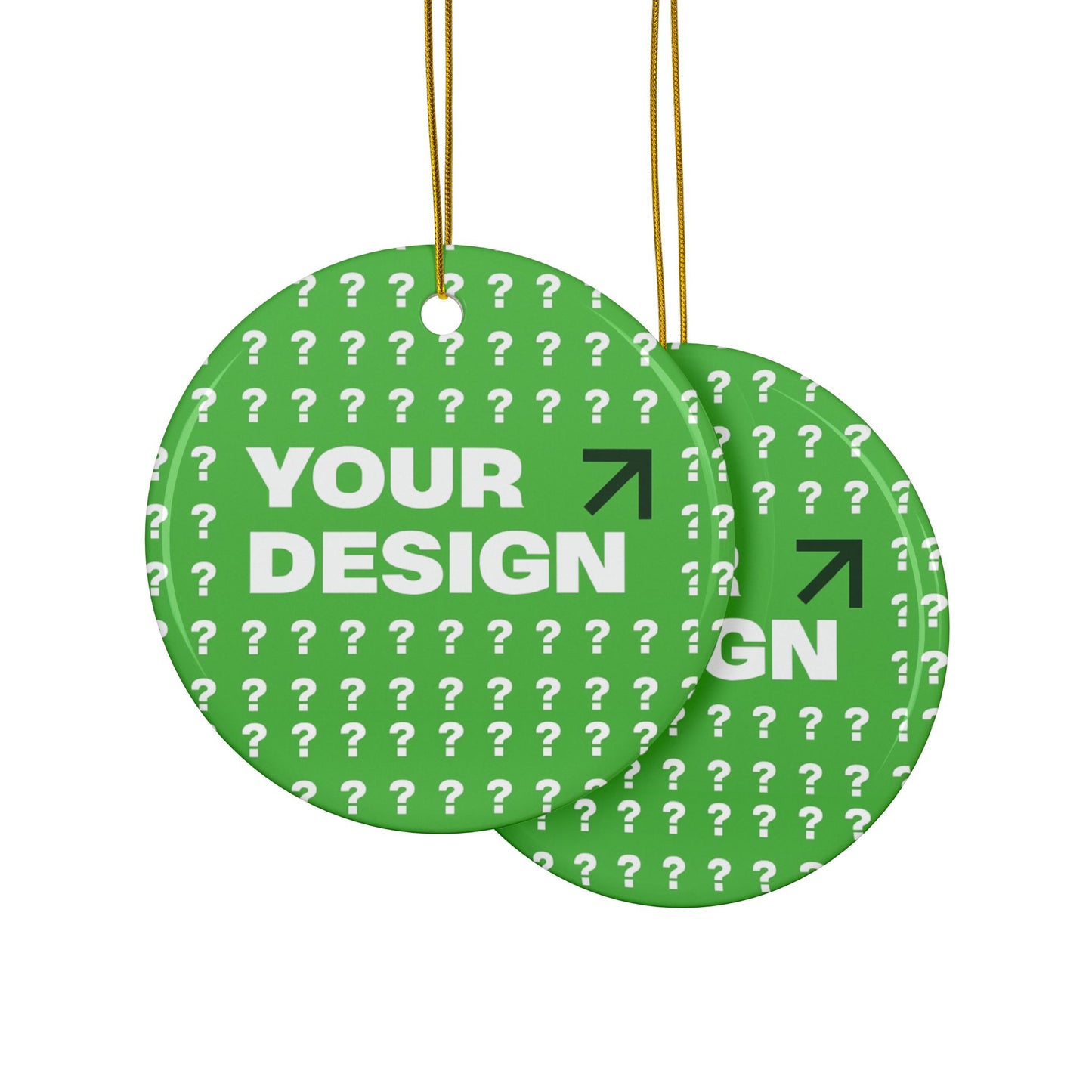 Personalized Ceramic Ornaments - Customizable Two-Sided Decor, Holiday Gifts, Family Keepsakes, Unique Christmas Decor, Custom Ornaments