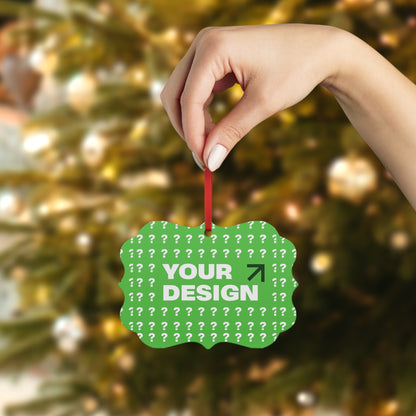 Custom Metal Ornament, Personalized Holiday Decor, Unique Gift for Christmas, Special Occasions, Home Decoration