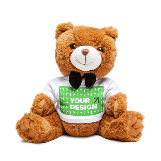 Customizable Teddy Bear Plush with T-Shirt - Personalized Gift, Nursery Decor, Birthday Surprise, Stuffed Animal, Kids' Toy