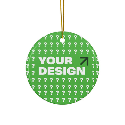 Personalized Ceramic Ornaments - Customizable Two-Sided Decor, Holiday Gifts, Family Keepsakes, Unique Christmas Decor, Custom Ornaments
