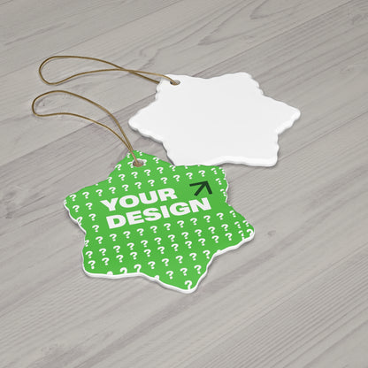 Customizable Ceramic Ornaments, Holiday Decor, Personalized Gifts, Unique Decorations, Tree Hangings, Festive Keepsakes
