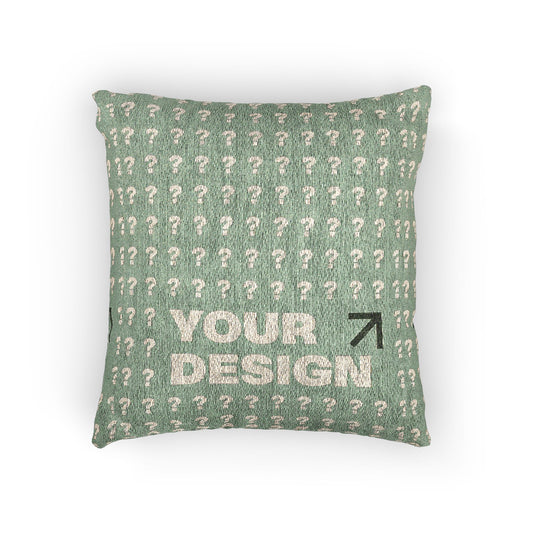 Custom Woven Pillow - Personalized Home Decor, Eco-Friendly Cushion, Great for Gifts, Housewarming, Unique Accent Pillow