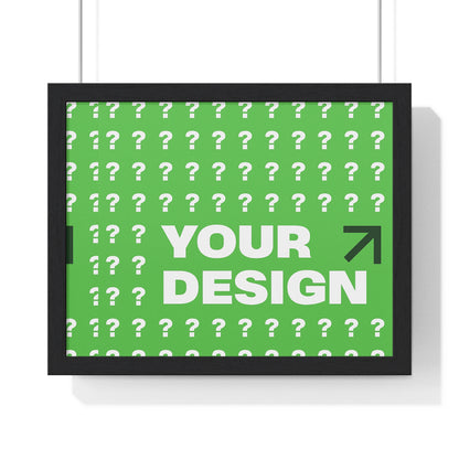 Personalized Horizontal Framed Poster – Custom Wall Art Gift for Home & Office | HolidayCustomGifts