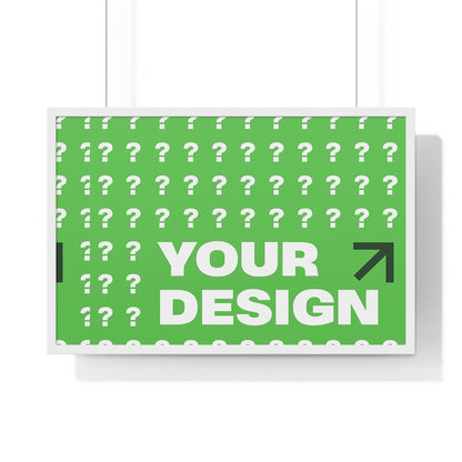 Personalized Horizontal Framed Poster – Custom Wall Art Gift for Home & Office | HolidayCustomGifts