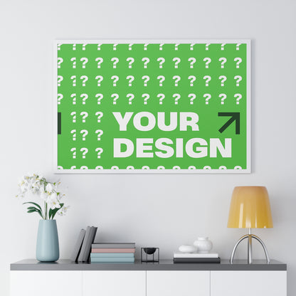 Personalized Horizontal Framed Poster – Custom Wall Art Gift for Home & Office | HolidayCustomGifts