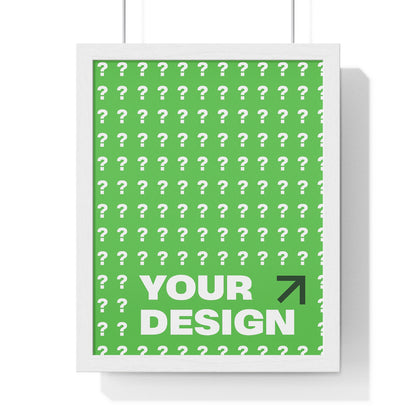 Customizable Vertical Framed Poster, Personalized Wall Art, Home Decor, Unique Gift, Office Inspiration, Creative Decor