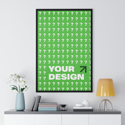 Customizable Vertical Framed Poster, Personalized Wall Art, Home Decor, Unique Gift, Office Inspiration, Creative Decor