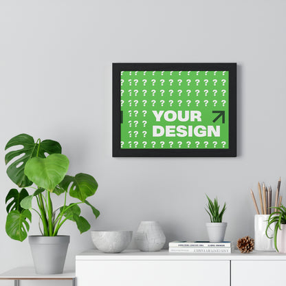 Personalized Horizontal Framed Poster – Custom Wall Art Gift for Home & Office | HolidayCustomGifts