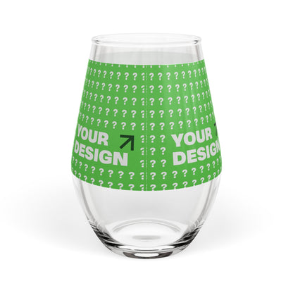 Custom Stemless Wine Glass - Personalized Gift for Wine Lovers, Great for Weddings, Birthdays, Housewarming, and Special Occasions