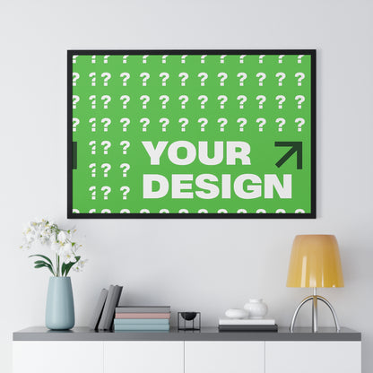 Personalized Horizontal Framed Poster – Custom Wall Art Gift for Home & Office | HolidayCustomGifts