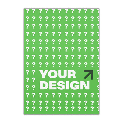 Customizable Gift Wrapping Paper Sheets - Fun Green Design, Personal Touch for Any Occasion, Birthday, Wedding, Holiday, Celebration