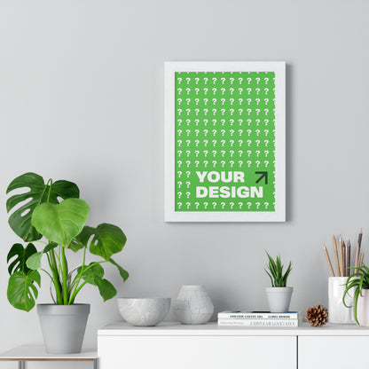 Customizable Vertical Framed Poster, Personalized Wall Art, Home Decor, Unique Gift, Office Inspiration, Creative Decor