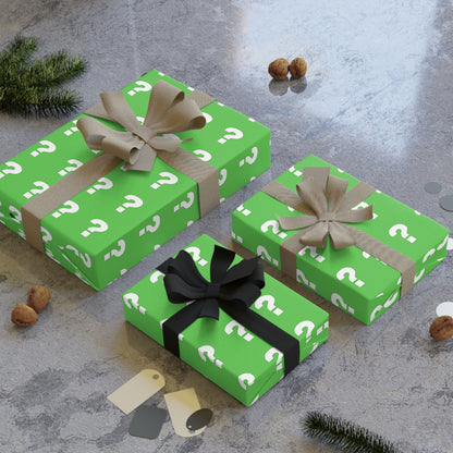 Custom Gift Wrapping Paper Roll, Fun Green Design, Perfect for Birthdays, Holidays, and Special Occasions