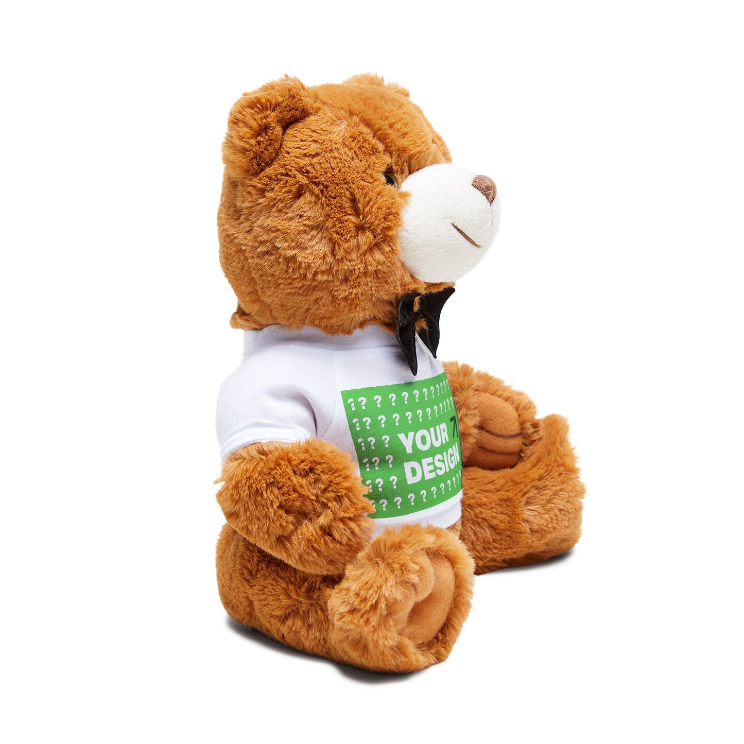 Customizable Teddy Bear Plush with T-Shirt - Personalized Gift, Nursery Decor, Birthday Surprise, Stuffed Animal, Kids' Toy