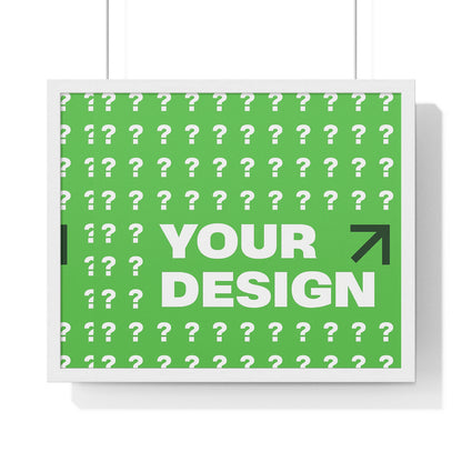 Personalized Horizontal Framed Poster – Custom Wall Art Gift for Home & Office | HolidayCustomGifts