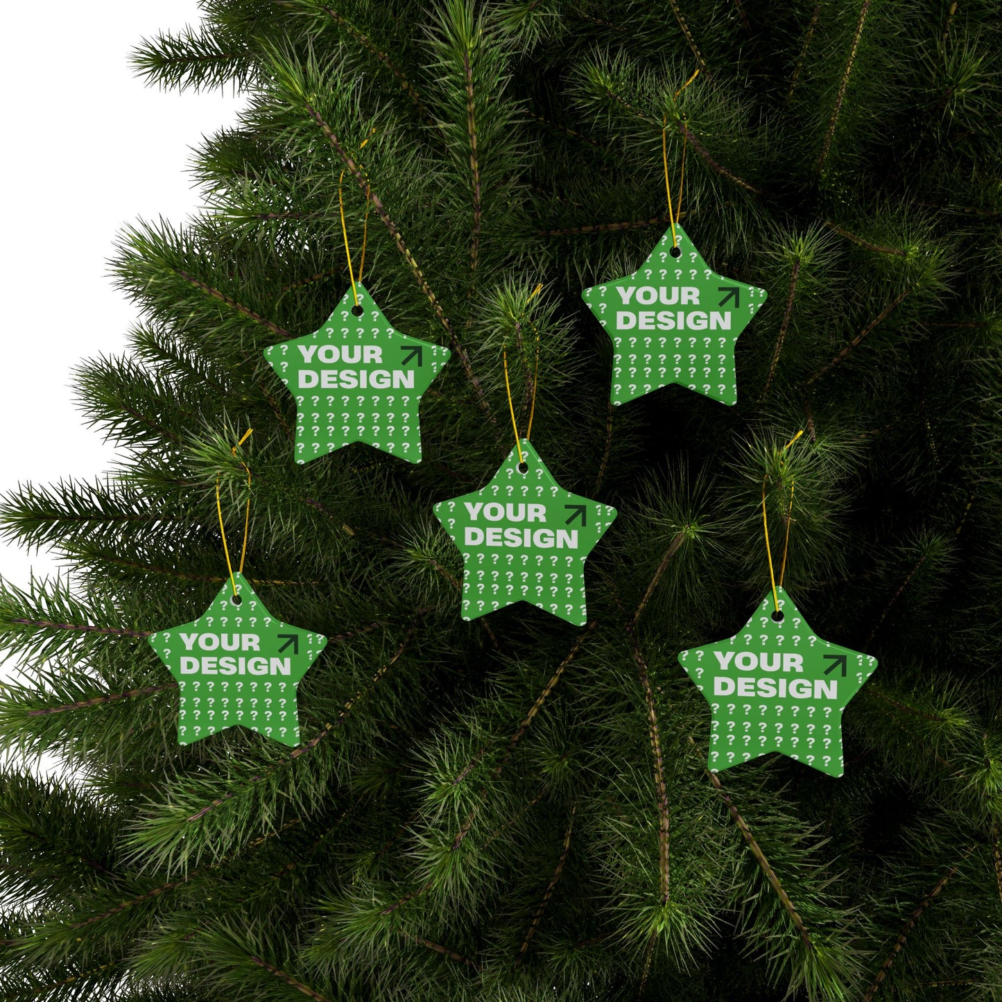 Personalized Ceramic Ornaments - Customizable Two-Sided Decor, Holiday Gifts, Family Keepsakes, Unique Christmas Decor, Custom Ornaments