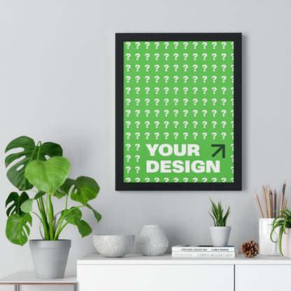 Customizable Vertical Framed Poster, Personalized Wall Art, Home Decor, Unique Gift, Office Inspiration, Creative Decor