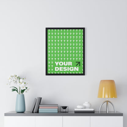 Customizable Vertical Framed Poster, Personalized Wall Art, Home Decor, Unique Gift, Office Inspiration, Creative Decor