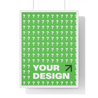 Customizable Vertical Framed Poster, Personalized Wall Art, Home Decor, Unique Gift, Office Inspiration, Creative Decor