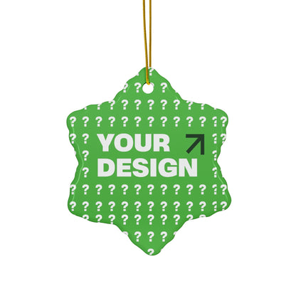 Personalized Ceramic Ornaments - Customizable Two-Sided Decor, Holiday Gifts, Family Keepsakes, Unique Christmas Decor, Custom Ornaments