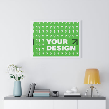 Personalized Horizontal Framed Poster – Custom Wall Art Gift for Home & Office | HolidayCustomGifts