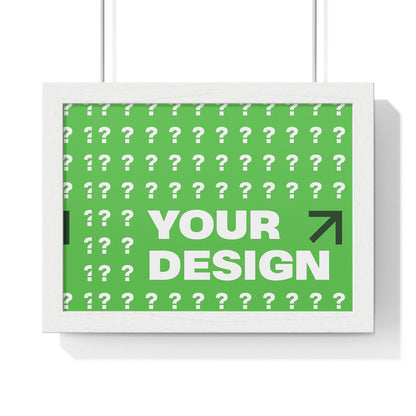 Personalized Horizontal Framed Poster – Custom Wall Art Gift for Home & Office | HolidayCustomGifts