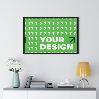 Personalized Horizontal Framed Poster – Custom Wall Art Gift for Home & Office | HolidayCustomGifts