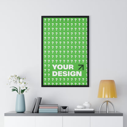 Customizable Vertical Framed Poster, Personalized Wall Art, Home Decor, Unique Gift, Office Inspiration, Creative Decor