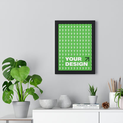 Customizable Vertical Framed Poster, Personalized Wall Art, Home Decor, Unique Gift, Office Inspiration, Creative Decor