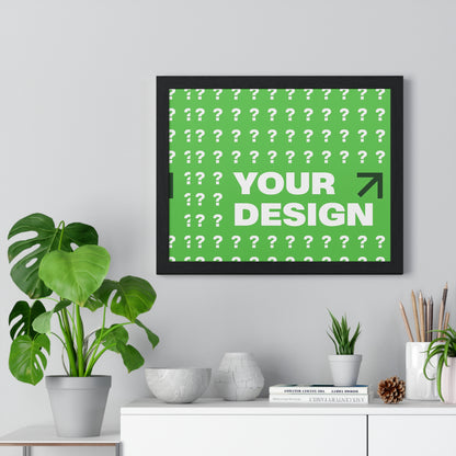 Personalized Horizontal Framed Poster – Custom Wall Art Gift for Home & Office | HolidayCustomGifts