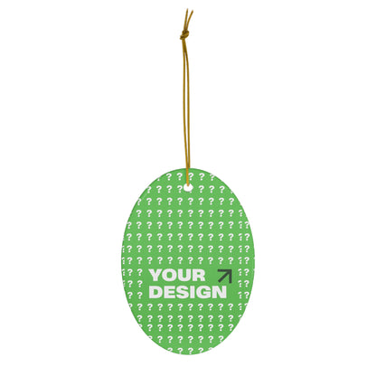 Customizable Ceramic Ornament - Unique Holiday Décor, Personalized Gift, Tree Decoration, Home Holiday Decoration, DIY Christmas Ornament