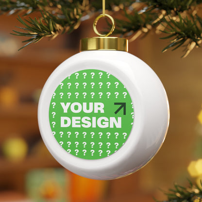 Customizable Christmas Ball Ornament, Holiday Decoration, Personalized Gift, Tree Ornament, Festive Keepsake