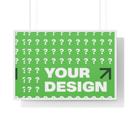 Personalized Horizontal Framed Poster – Custom Wall Art Gift for Home & Office | HolidayCustomGifts