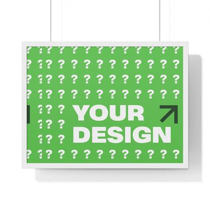 Personalized Horizontal Framed Poster – Custom Wall Art Gift for Home & Office | HolidayCustomGifts