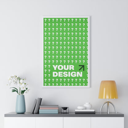 Customizable Vertical Framed Poster, Personalized Wall Art, Home Decor, Unique Gift, Office Inspiration, Creative Decor