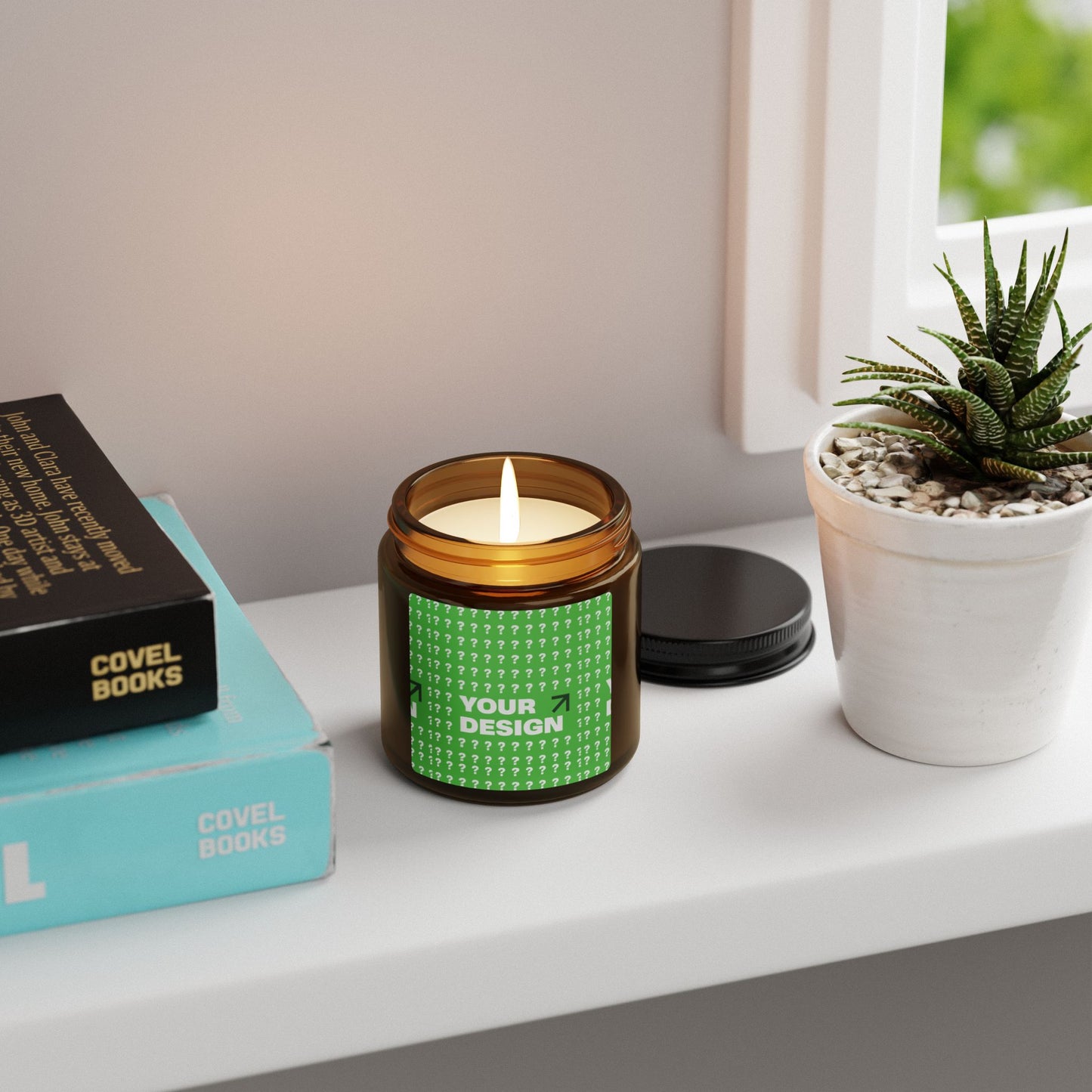 Customizable Scented Soy Candle, Eco-Friendly Aromatherapy Candle for Home Decor, Gift for Holidays, Relaxation, Wellness, Spa