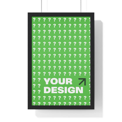 Customizable Vertical Framed Poster, Personalized Wall Art, Home Decor, Unique Gift, Office Inspiration, Creative Decor