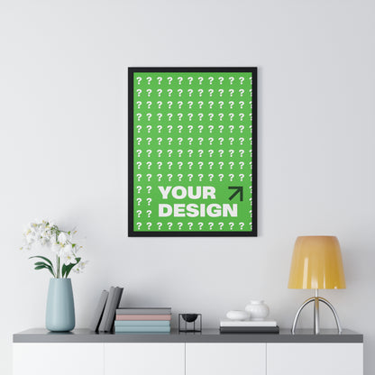 Customizable Vertical Framed Poster, Personalized Wall Art, Home Decor, Unique Gift, Office Inspiration, Creative Decor