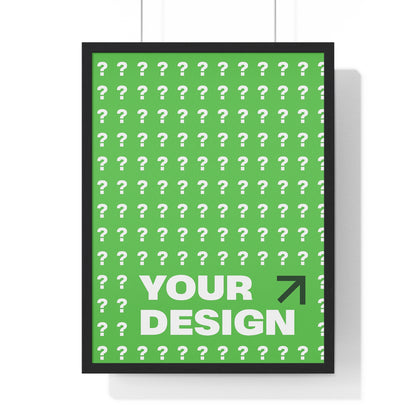 Customizable Vertical Framed Poster, Personalized Wall Art, Home Decor, Unique Gift, Office Inspiration, Creative Decor