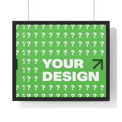 Personalized Horizontal Framed Poster – Custom Wall Art Gift for Home & Office | HolidayCustomGifts