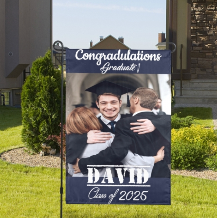 one side custom garden flag