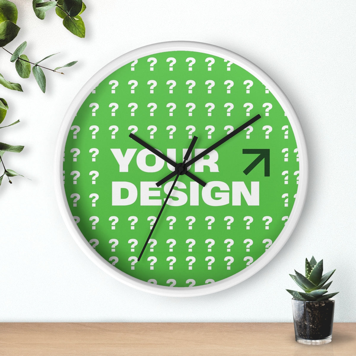 Customizable Modern Wall Clock for Home Decor, Unique Gift Idea, Stylish Timepiece, Personalized Clock, Home Accessories