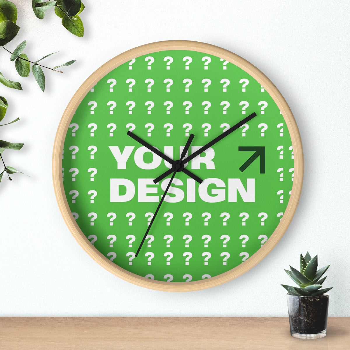 Customizable Modern Wall Clock for Home Decor, Unique Gift Idea, Stylish Timepiece, Personalized Clock, Home Accessories